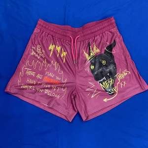 Customized Gym <b>Shorts</b> with Mesh Power Lifting Sublimation <b>Short</b> Embroidery Logo Casual Solid Pattern - Product Image 5