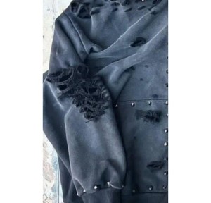 เสื้อฮู้ดดี้ปักเพชรแบบยูนิเซ็กซ์ สำหรับฤดูหนาว ผ้าฝ้าย 100% สไตล์ฮิปฮอป สตรีทแวร์ รับทำโลโก้ตามสั่ง ขายส่ง - Product Image 3