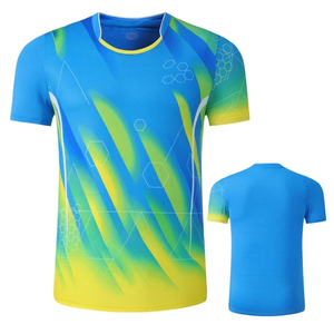 Camisetas de tenis con logotipo personalizado para mujeres y hombres, prendas de entrenamiento transpirables fabricadas para partidos de grupo, Camiseta deportiva - Product Image 5