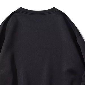 2022 automne hiver hommes ample décontracté sport sweat Logo personnalisé col rond contraste couleur blanc pull à capuche sweats - Product Image 3