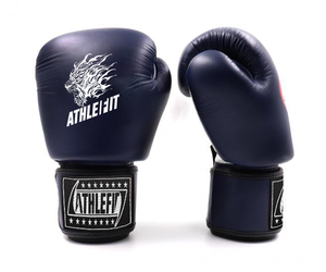 Top Quty Custom Genuine Leather MMA Muay Thai Kick <b>Boxing</b> Sparring Gloves Manufactured by Athlefit Industry Pakistan - Product Image 2