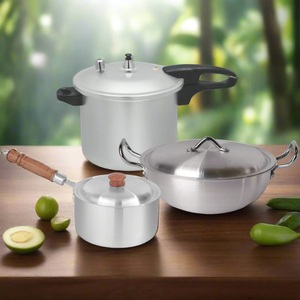 Batterie de cuisine en métal de 5 pièces de qualité supérieure Design classique Essentiels de cuisine écologiques par Chef - Product Image 5