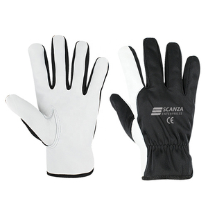 Gants de travail de sécurité en cuir OEM Gants de sécurité en cuir à usage général avec doublure en coton En388 Gants de travail industriels antidérapants - Product Image 1