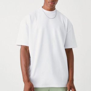 New Design Unisex Factory Wholesale Custom Stock Cotton <b>T</b> <b>shirt</b> <b>White</b> Solid Box <b>Blank</b> Tee Men Black Boxy Fit <b>T</b> <b>Shirt</b> For Men - Product Image 2