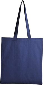 100 pièces sacs d'épicerie réutilisables bleu marine respectueux de l'environnement 27 poignées 5 oz toile coton recyclé taille 15x16 pouces - Product Image 4