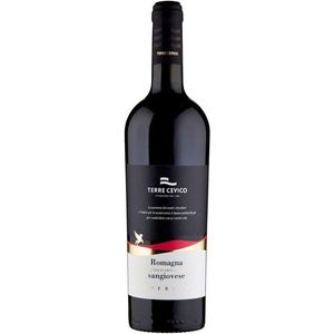 Terre Cevico Sangiovese Di Romagna Superiore DOC 6 Bottles Per Box 750ml Smooth Barrel Style Italian Red <b>Wine</b> - Product Image 1