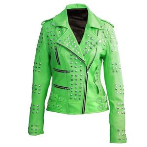 Chaqueta de invierno de cuero con tachuelas para hombres pesados con capa interior suave exterior fuerte y cierre confiable para escarcha y Nieve ligera - Product Image 1