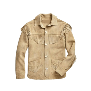 Nueva Chaqueta de Invierno para Hombre, Casual, de Cuero Vacuno Genuino, Tejida, con Flecos, Calefactable, Antibacteriana, Transpirable, MOQ Bajo, Venta al Por Mayor - Product Image 6