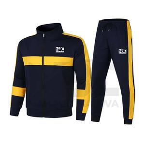 Chándal de gimnasio de invierno para hombre con bolsillos con cremallera, conjuntos de poliéster con cremallera completa a la moda, etiqueta personalizada, gran oferta, técnicas teñidas lisas - Product Image 5