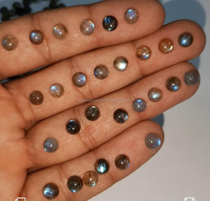 Gemas de Prehnita facetadas redondas de piedras preciosas de calidad súper fina para la fabricación de joyas fabricante joyería hecha a mano - Product Image 4