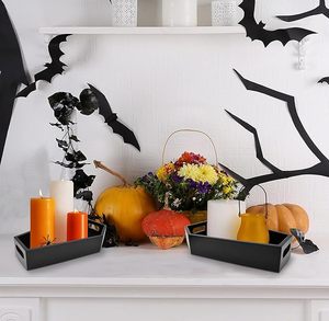 Bandeja grande de madera hecha a mano para ataúd, bandeja de melamina para servir, tazón de decoración para el hogar, elegante olla de azúcar de fruta, madera hecha a mano - Product Image 5