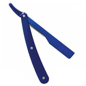 Meilleure vente de rasoirs de barbe de barbier de couleur bleue chaude meilleure sécurité de rasoirs de mise en forme de cheveux en acier inoxydable - Product Image 2