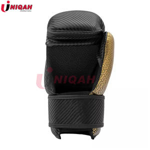 ถุงมือคิกบ็อกซิ่งหนัง PU ทนทานปรับสายรัดข้อมือกันลื่น8ออนซ์สำหรับมวยศิลปะการต่อสู้ - Product Image 5