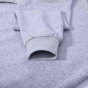 Sweat-shirt à col rond en molleton épais surdimensionné pour homme, logo personnalisé de qualité supérieure, streetwear d'hiver, confortable et décontracté, pull pour marque - Product Image 2