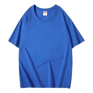 T-shirt à manches courtes en coton lourd à col rond, personnalisable, chemise culturelle, vêtements de travail, uniforme de classe, broderie - Product Image 2