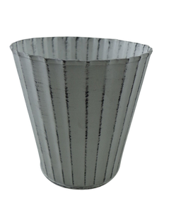 Jardinera redonda decorativa de Metal para jardín, macetas y jardineras de piedra gris para decoración exterior e interior hechas a mano - Product Image 5