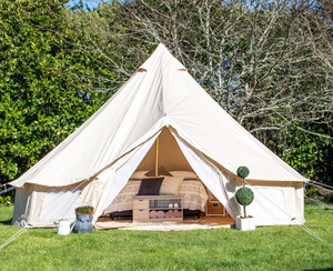 Vente en gros 500X500cm imperméable coupe-vent cloche toile tente <span class=keywords><strong>Tipi</strong></span> 5m 6 personne famille Couple Camping randonnée extérieur jardin tente - Product Image 4