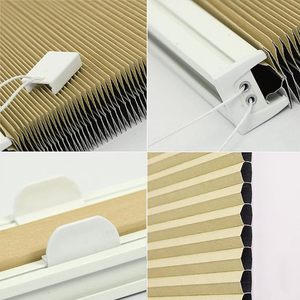 Stores alvéolaires double cellule haut-bas, ajustement parfait, stores encastrés anti-UV, imperméables, ignifuges pour fenêtre française moderne - Product Image 3