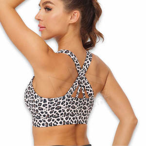 Venta al por mayor de marca privada de jóvenes de colores personalizados mujeres entrenamiento personalizado Fitness alto apoyo Sujetador deportivo sin costuras - Product Image 3