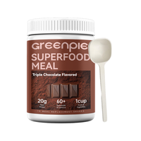 Greenpie Superfood Meal Replacement Shake Triple Chocolate Flavor Plant Protein Dietary Powder OEM Private Label