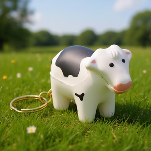 Porte-clés et mousquetons promotionnels personnalisés anti-stress laiteux – Gadgets uniques pour le soulagement du stress - Product Image 3