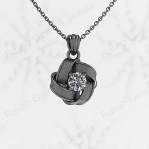 Superventas calidad superior 925 plata esterlina 6mm nudo celta CZ chapado en oro circón recuerdo joyería fina colgantes y dijes - Product Image 3