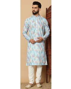 Ropa tradicional india, ropa de boda y fiesta, ropa de hombre, Conjunto de pijama Kurta listo para usar con precio de fabricación y al por mayor - Product Image 1