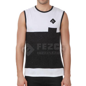 เสื้อกล้ามผู้ชายสีพื้นลำลองสำหรับใส่ในชีวิตประจำวันเสื้อกล้ามโพลีเอสเตอร์ซับเหงื่อสำหรับฝึกซ้อม - Product Image 1