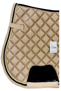 Tapis de selle anglais cheval de qualité supérieure excellente conception pour le dressage saut course gros paillettes tissu produit équestre - Product Image 3