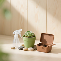 Ensemble de pots de fleurs en plastique silicone Pelle Arrosoir Pot de fleurs Amortisseurs de portes et fenêtres en silicone Produits ménagers en plastique