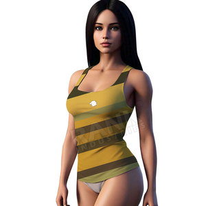 Camiseta sin Mangas para Mujer al Mejor Precio, Tejido Transpirable, Logotipo Frontal, Poliéster/Algodón, Alta Calidad, Camiseta sin Mangas para Mujer Más Vendida - Product Image 1