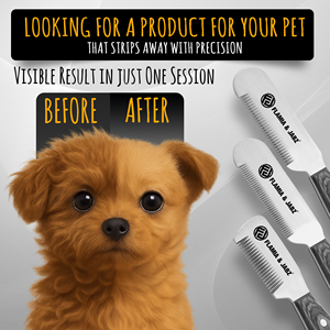 Flamia esencial Mango Verde grande pelado de perros de madera y terriers cuchillo de cardado herramienta efectiva para el cuidado de mascotas para mascotas - Product Image 3