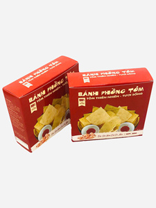 Craquelins de crevettes croustillants vietnamiens authentiques de 1mm d'épaisseur papier recyclé carton imprimé offset expédition alimentaire industrie agricole - Product Image 6