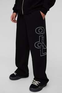 Conjunto Deportivo de Dos Piezas para Hombre, Sudadera con Capucha Negra con Cierre y Pantalones Deportivos, Ropa Deportiva Informal con Estampado Gráfico, Cómodo - Product Image 3