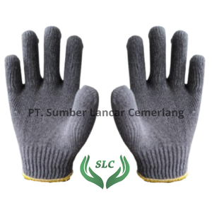 Gants de sécurité industriels EPI Polycoton/Coton Antidérapant pour le bâtiment et la construction Gris uni Meilleure qualité Fabriqué en Indonésie - Product Image 2