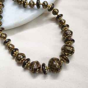 สร้อยคอลูกปัดสีทอง Meenakari คอลเลกชันสร้อยคอลูกปัดดีสง่างาม - Product Image 3