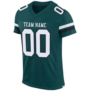 Maillot de football américain personnalisé respirant 100% polyester antibactérien à séchage rapide uniforme sportif manches courtes - Product Image 2