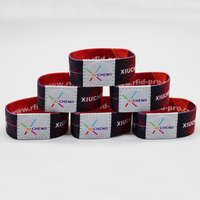 Bracelet RFID en polyester élastique en gros d'usine, bracelet personnalisé en tissu, sport, imperméable, écologique, NFC