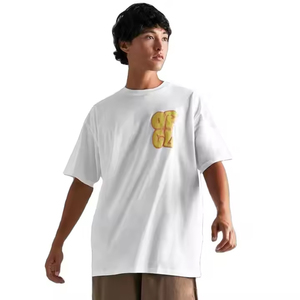 Camiseta gráfica de algodón de peso pesado Unisex de alta calidad para estampado Puff diseño DTG personalizado estilo Streetwear para hombres para otoño - Product Image 1