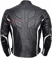 Veste de moto réversible en cuir noir imperméable de haute qualité pour homme, avec fermeture éclair, tricotée, pour l'hiver, course moto, grandes tailles disponibles