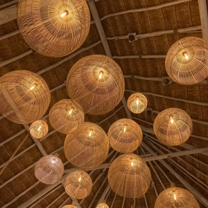 โคมไฟไม้ไผ่สำหรับส่งออก vfarmex ผู้ผลิตโคมไฟงานฝีมือ OEM ODM ในเวียดนาม - Product Image 1