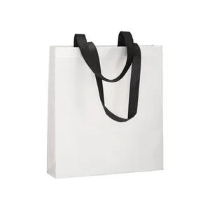Borse Promozionali Personalizzate TNT con Design a Soffietto e Manici Lunghi, Gadget Personalizzati - Product Image 2