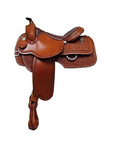 Juego de tachuelas de cuero genuino de primera calidad, monturas de carreras occidentales e inglesas para montar a caballo - Product Image 2