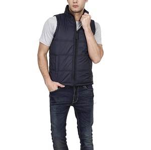 Chaleco de burbuja brillante para hombre, chaqueta acolchada sin mangas de invierno, impermeable, transpirable, ligero, logotipo personalizado, chalecos acolchados OEM - Product Image 3