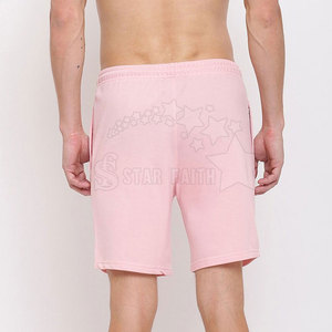Venta al por mayor de pantalones cortos casuales de los hombres de moda de mezcla de algodón transpirable de moda para actividades de playa al aire libre patrón sólido no tejido - Product Image 5