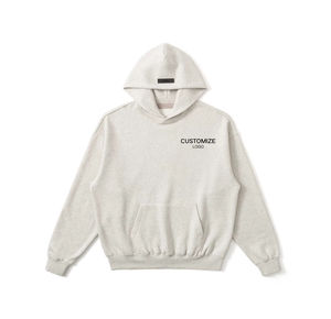 Sudadera con Capucha Personalizada de Lujo para Hombre, Sudadera de Alta Calidad 100% Algodón, Cuello Forrado, Estilo Holgado, Tejido de Ganchillo, Otoño - Product Image 2