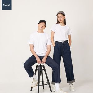 COMB40 Jersey T <b>Shirt</b> 240GSM 100% Cotton Unisex <b>Thick</b> Regular Fit Streetwear O-Neck Short Sleeve Blank Tee OEM Custom Logo - Product Image 2