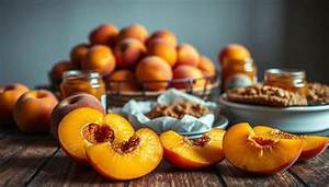 TRANCHES DE PÊCHE JAUNE DE PREMIUM EN CONSERVE DANS UN SIROP LÉGER ÉTIQUETTE PROPRE À BASE DE PLANTES - Product Image 3