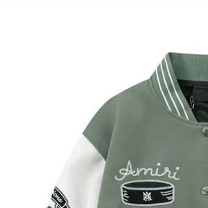 Chaquetas Varsity de Piel de Oveja de Alta Calidad Anti-UV para Hombre y Mujer, Nuevo Estilo con Cuello Alto, Todas las Tallas y Colores, Lana de Baja Densidad - Product Image 4