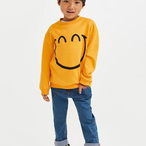 Sudadera de algodón blanqueado con cuello redondo, ropa para Parte Superior Femenina, Estilo Vintage, 100% algodón, color blanco - Product Image 4